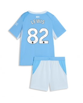 Billige Fotballdrakt Manchester City Rico Lewis #82 Replika Hjemmedraktsett Barn 2026-27 Kortermet (med bukser)